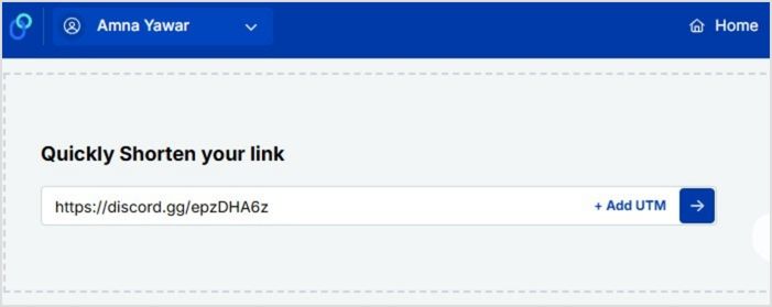 Shorten your Discord link using Replug