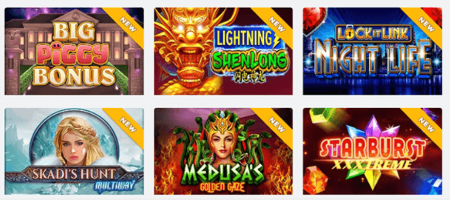 BetRivers casino selection of games