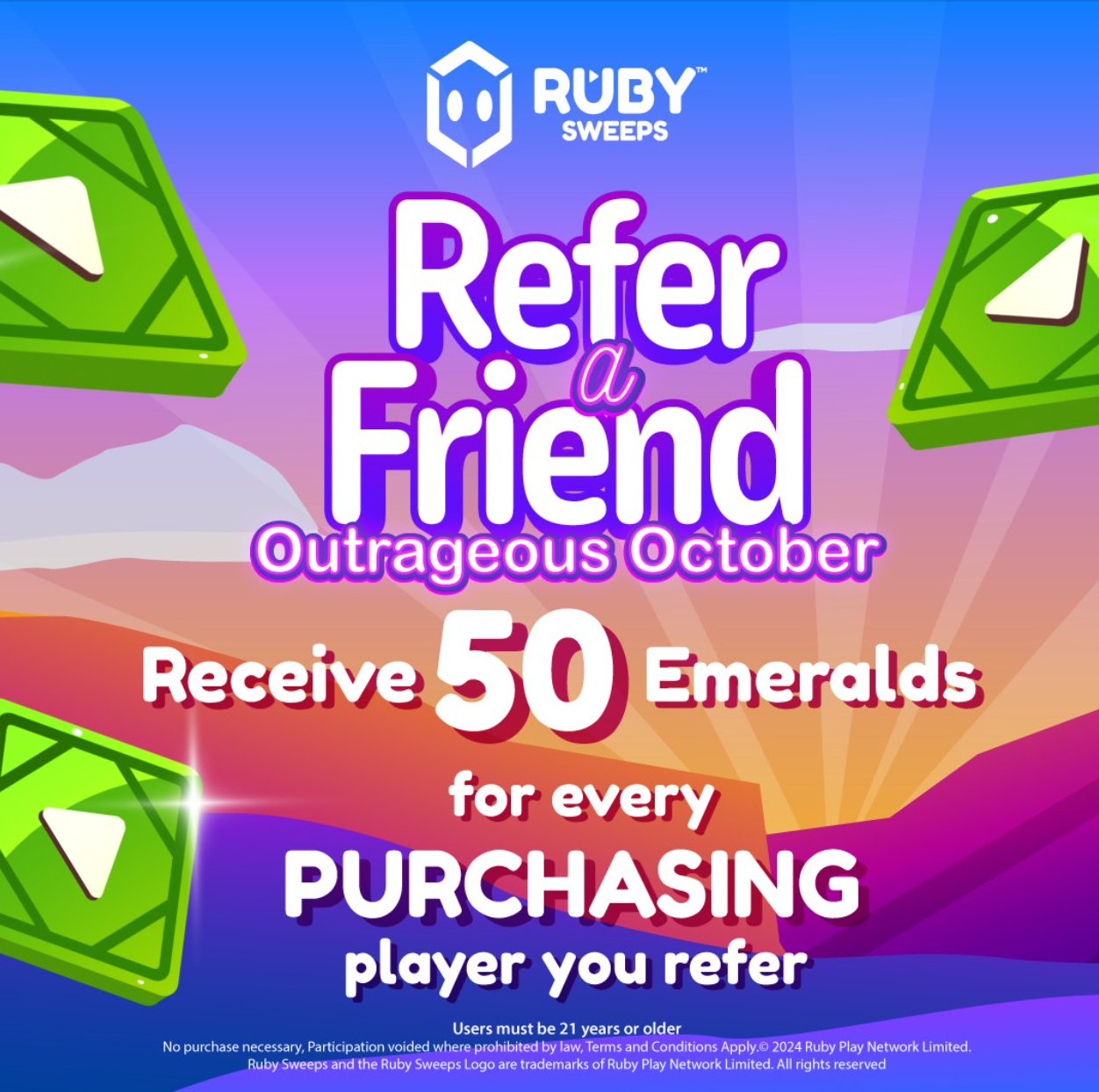 Refer a friend Ruby Sweeps casino