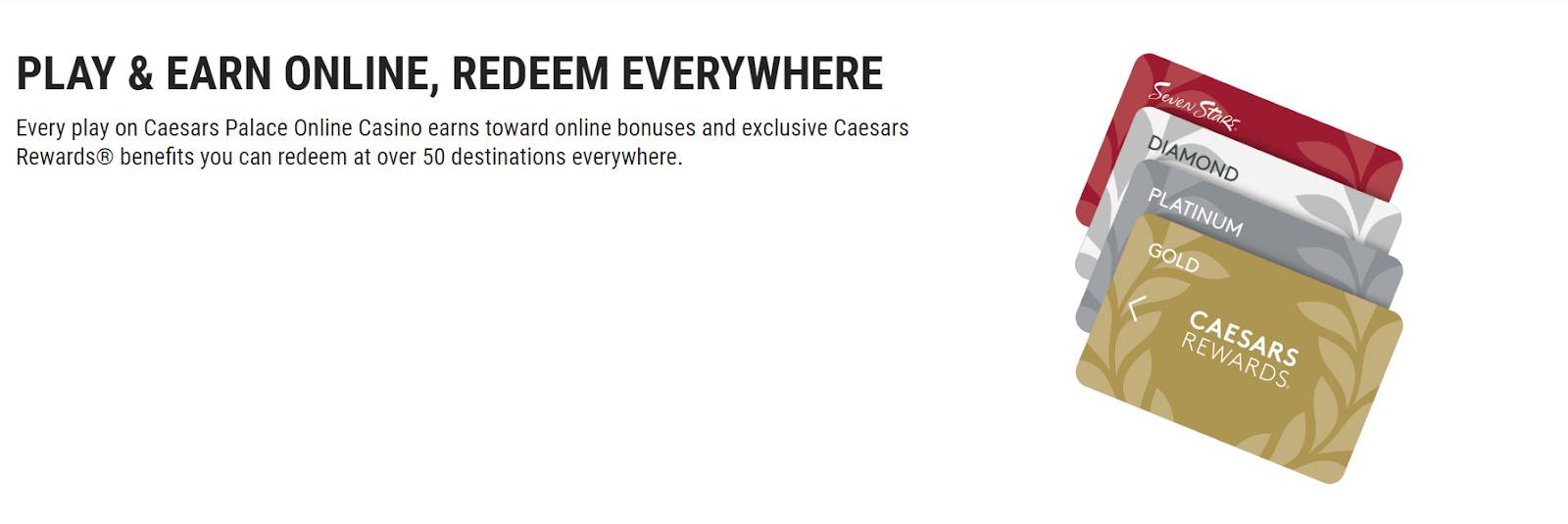 Caesars Palace Online Casino rewards program