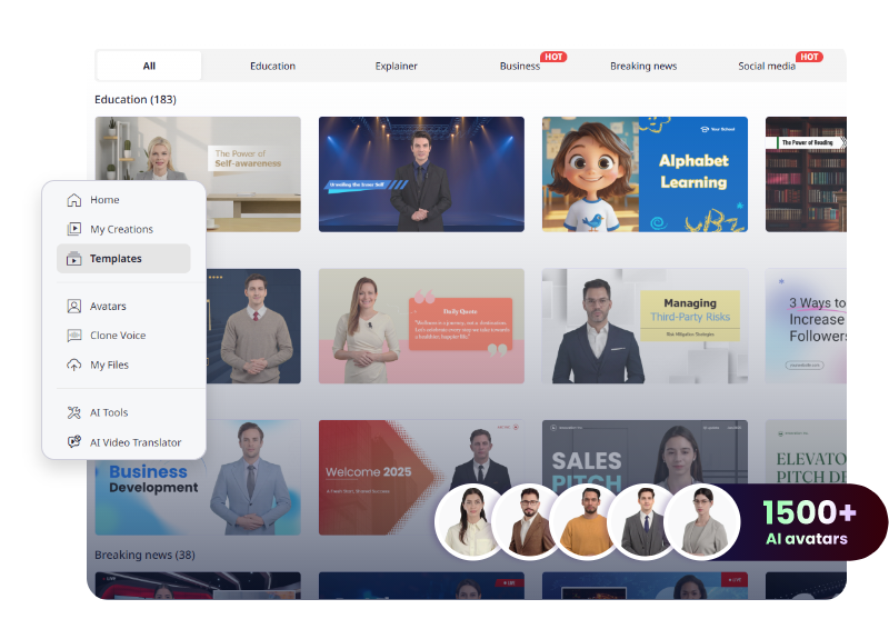Step 1 on How to Make AI Video With Vidnoz AI