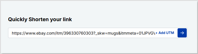 Shorten long URL