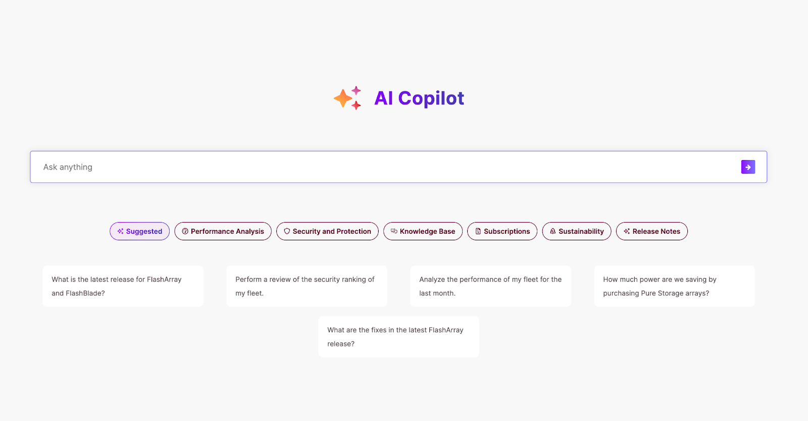 AI Copilot homepage